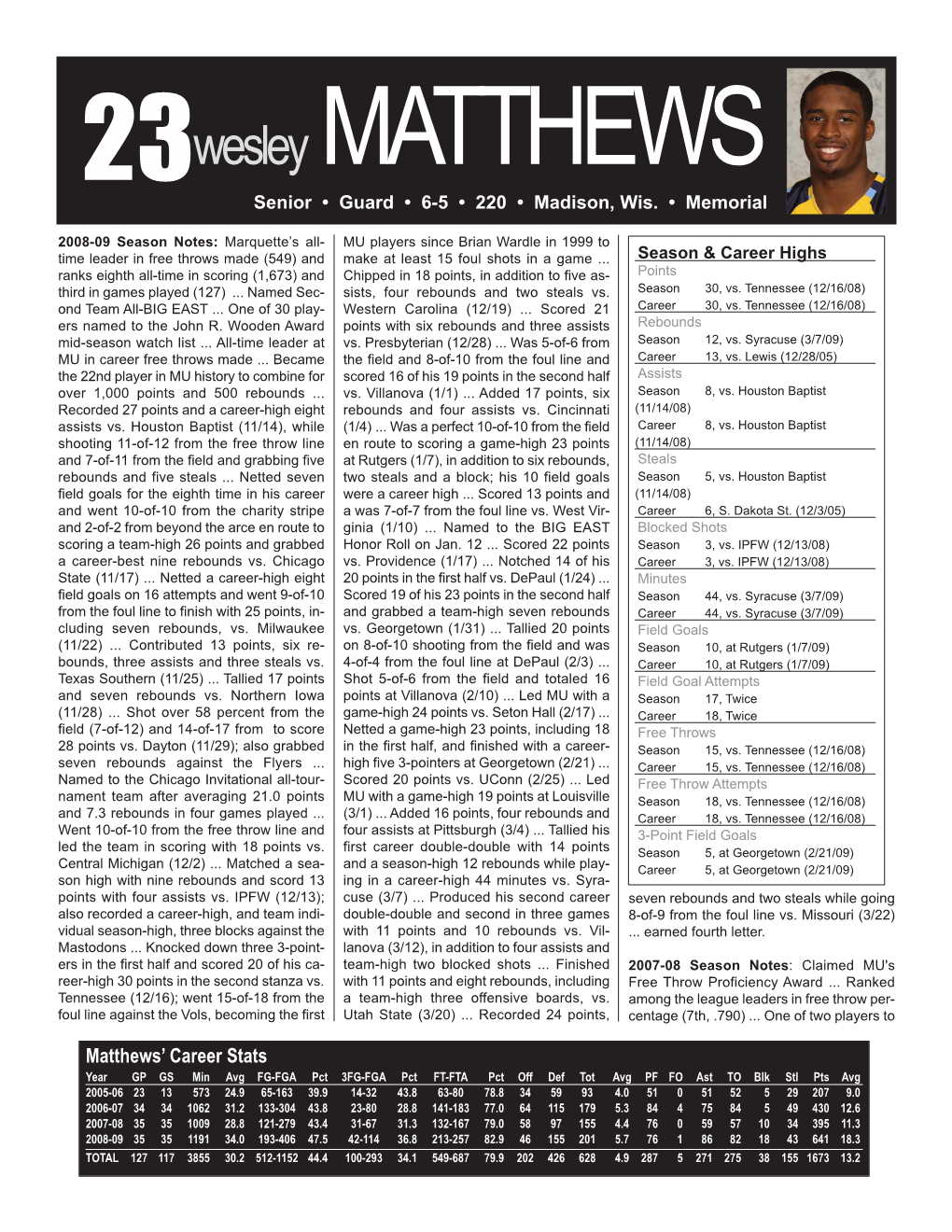 Wesley Matthews Final Bio:Layout 1.Qxd
