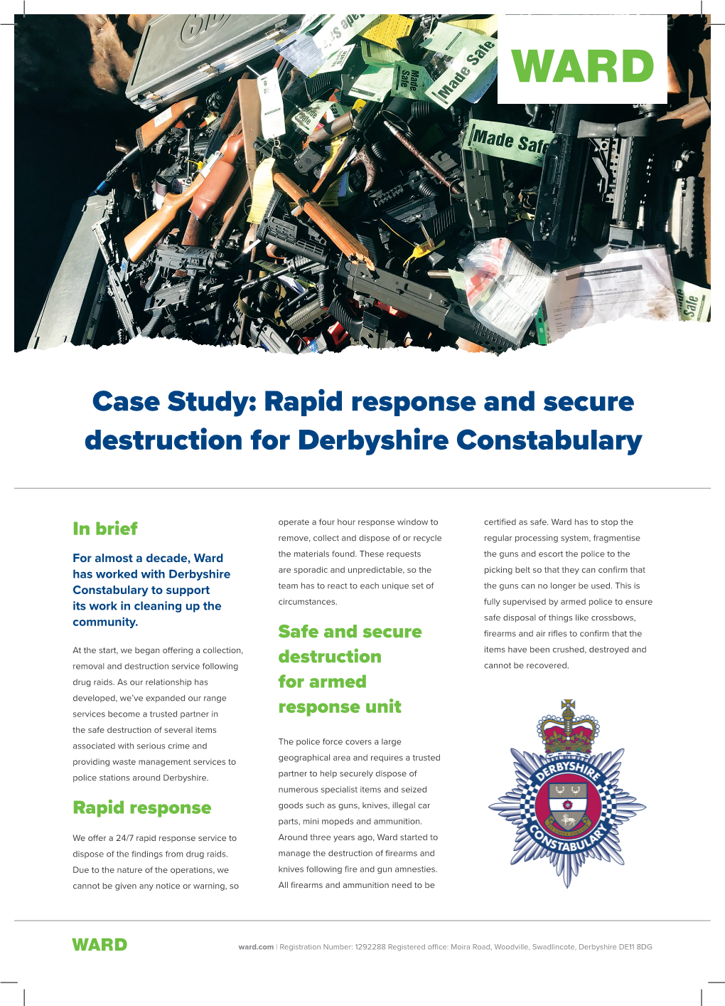 Case Study: Rapid Response and Secure Destruction for Derbyshire Constabulary