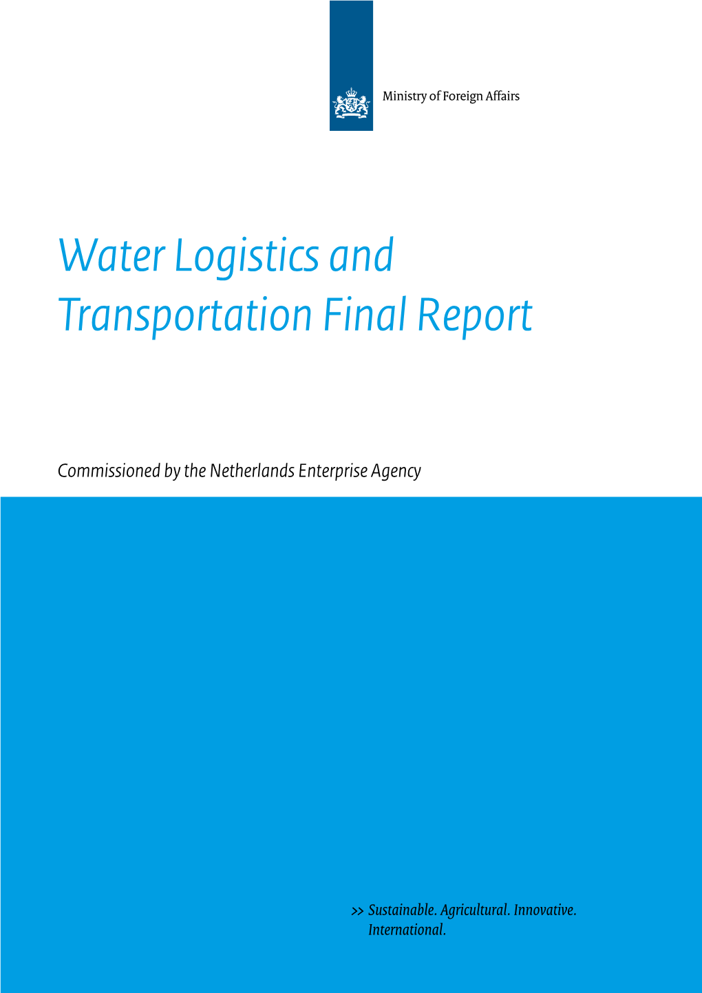 Water Logistics and Transportation Final Report