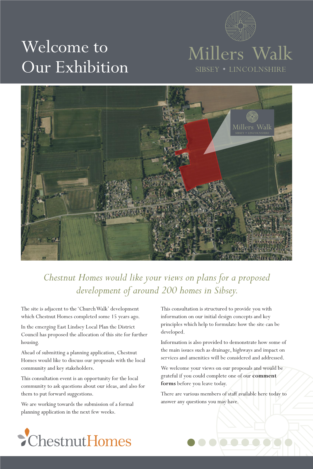 Chestnut Homes Would Like Your Views on Plans for a Proposed Development of Around 200 Homes in Sibsey