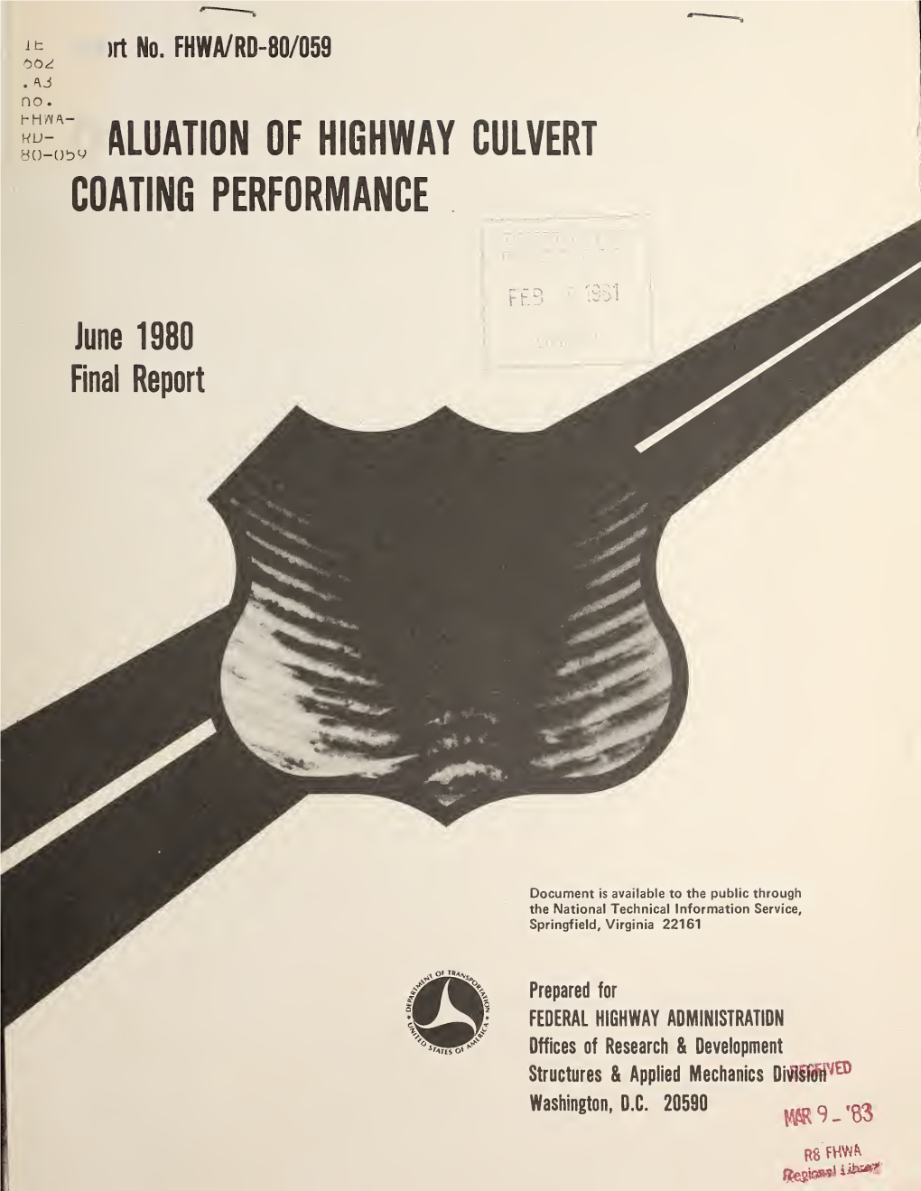 Evaluation of Highway Culvert Coating Performance 6