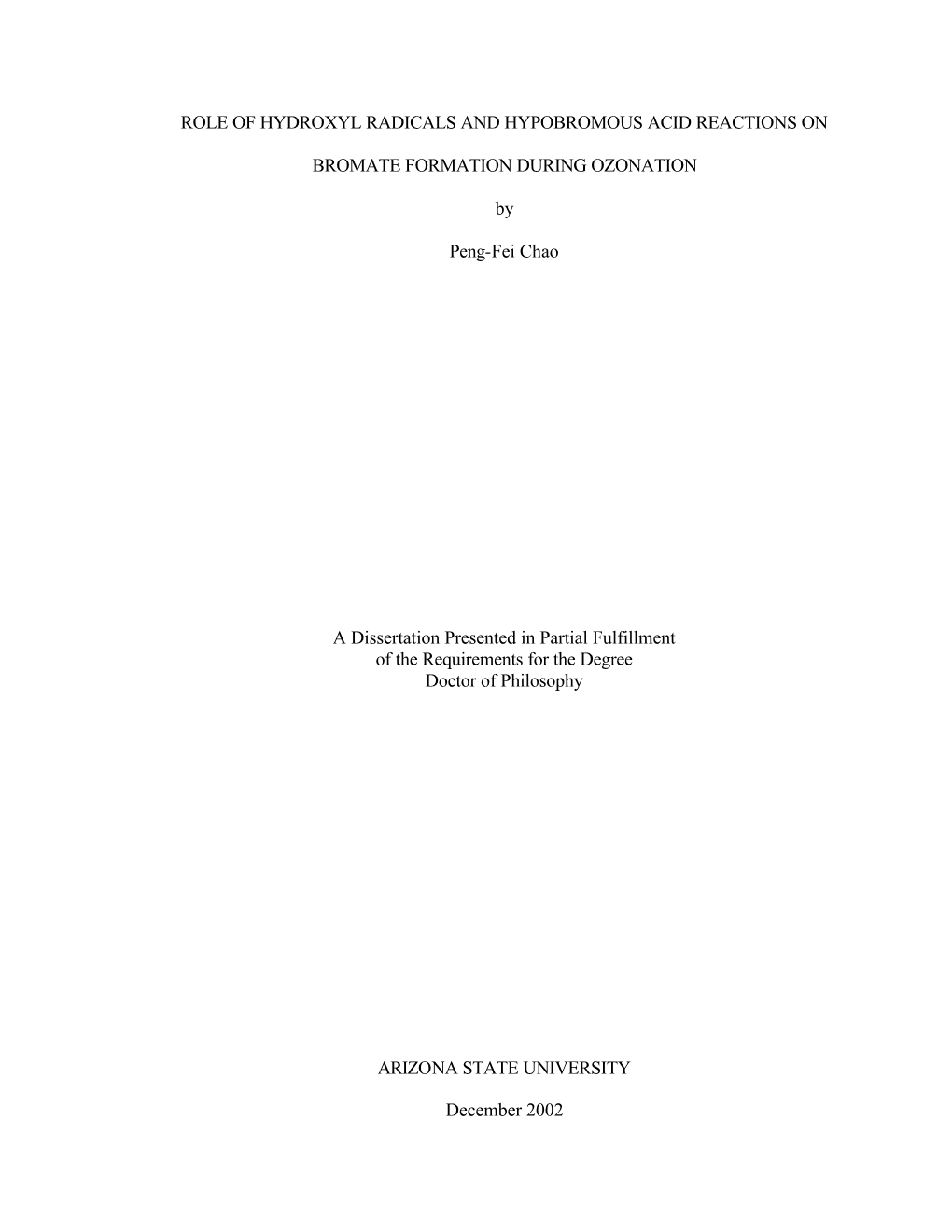 Role of Hydroxyl Radicals and Hypobromous Acid Reactions On