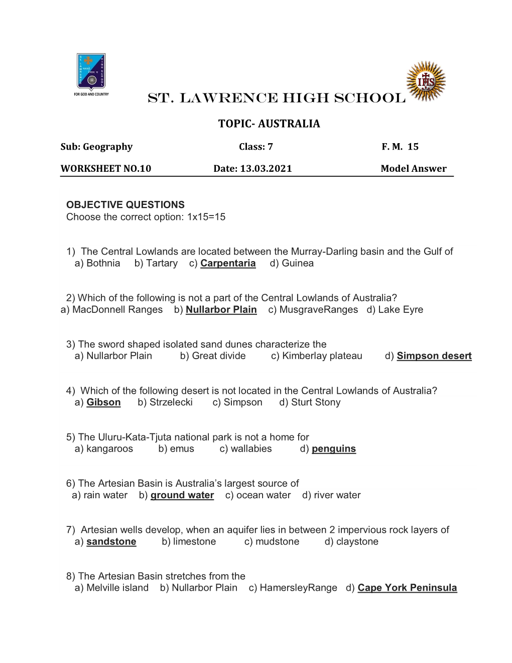 St. Lawrence High School