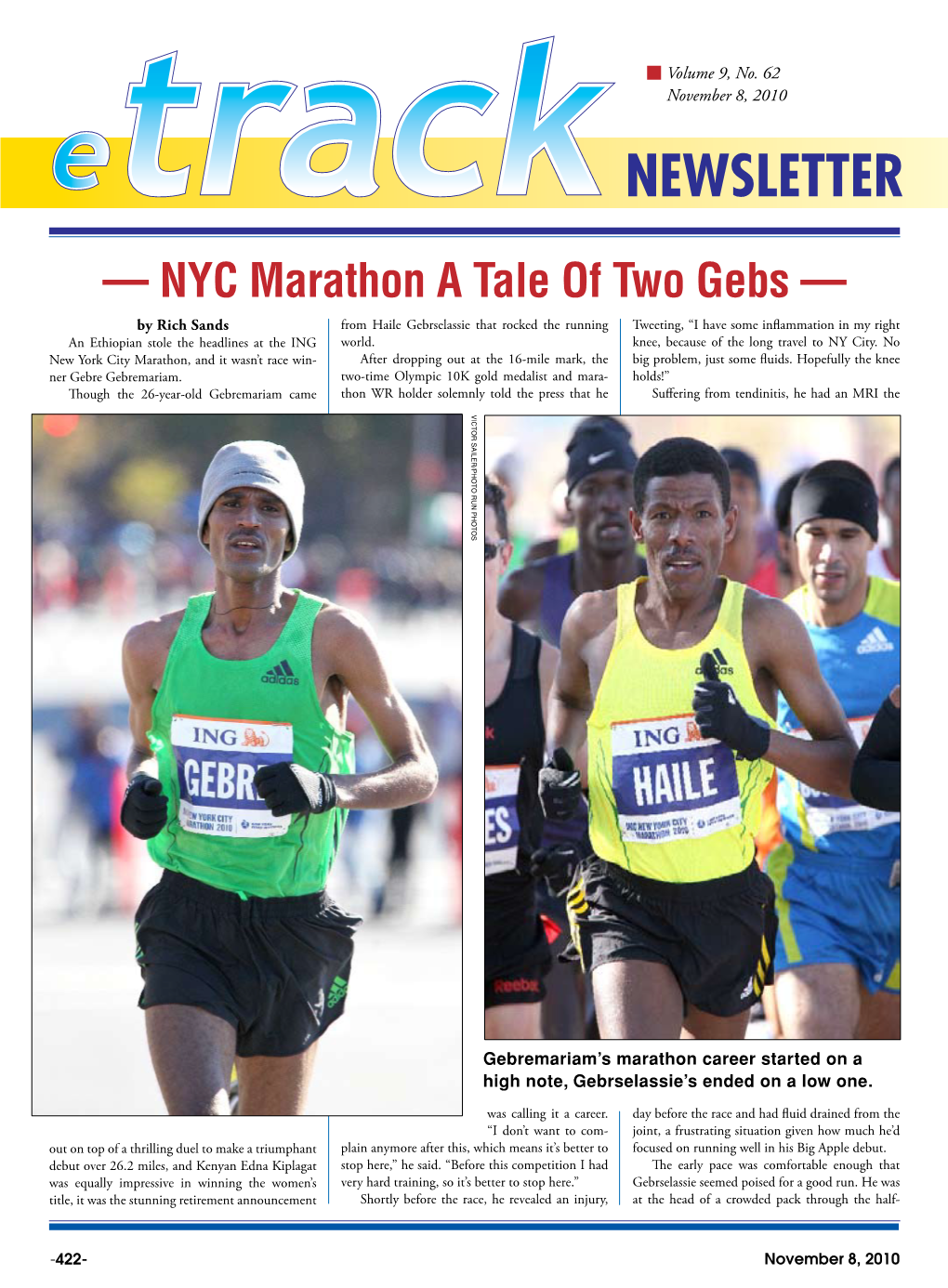 — NYC Marathon a Tale of Two Gebs —