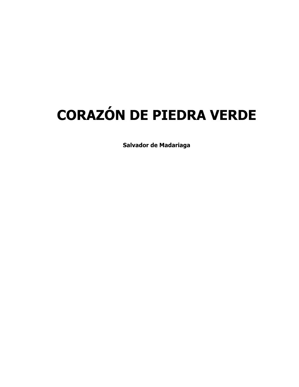 Corazón De Piedra Verde