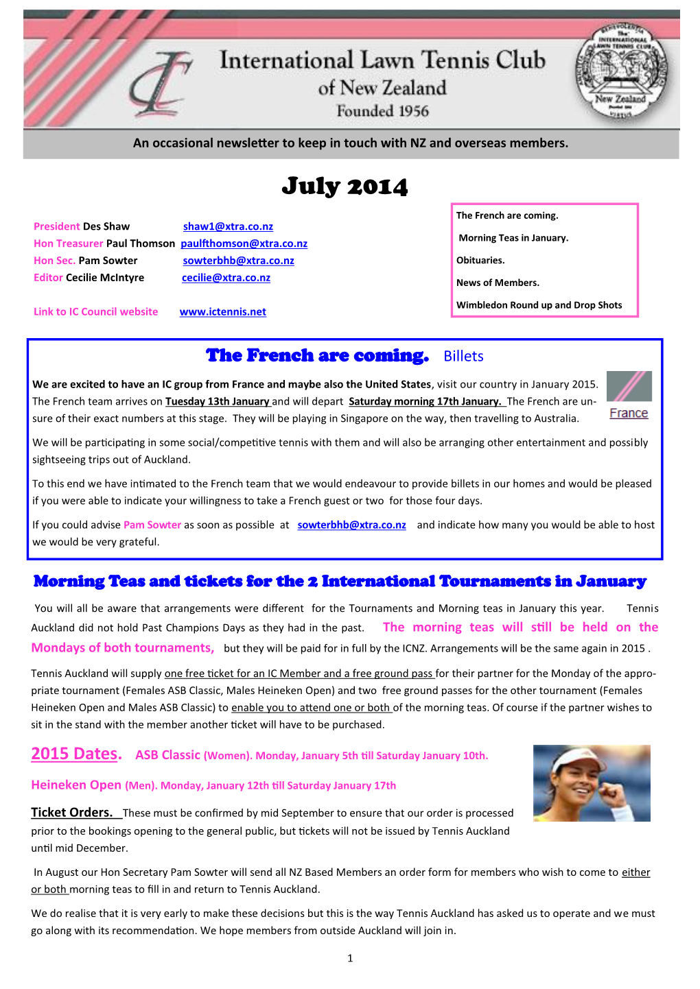 To View the Newsletter