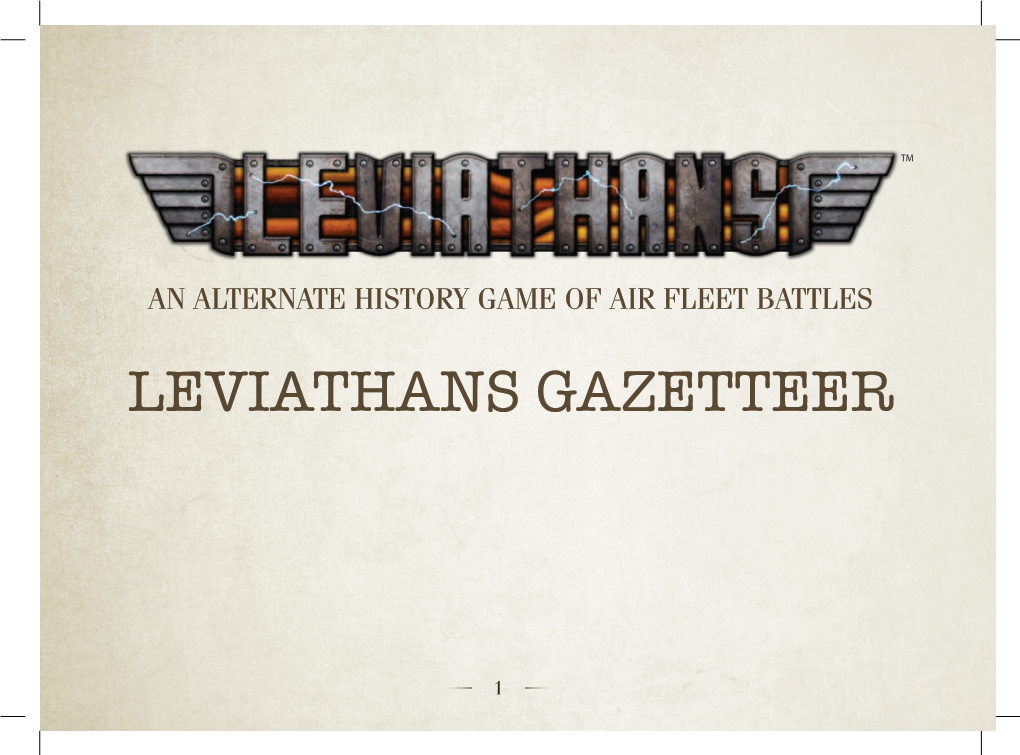 Leviathans Gazetteer