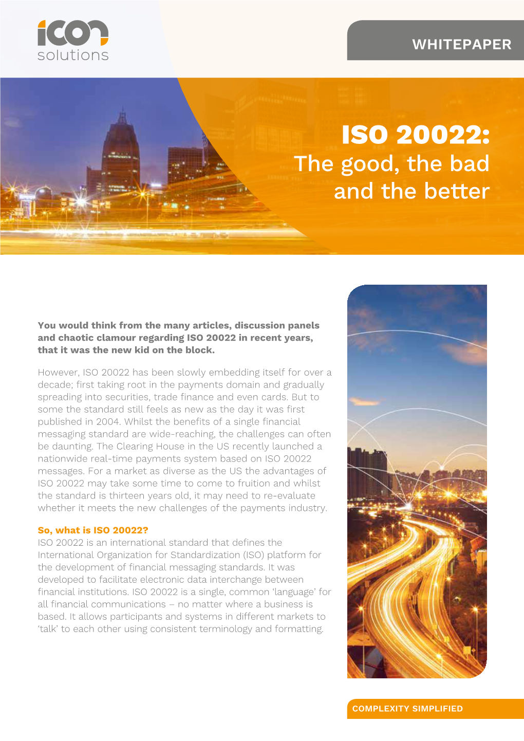 ISO 20022: the Good, the Bad and the Better