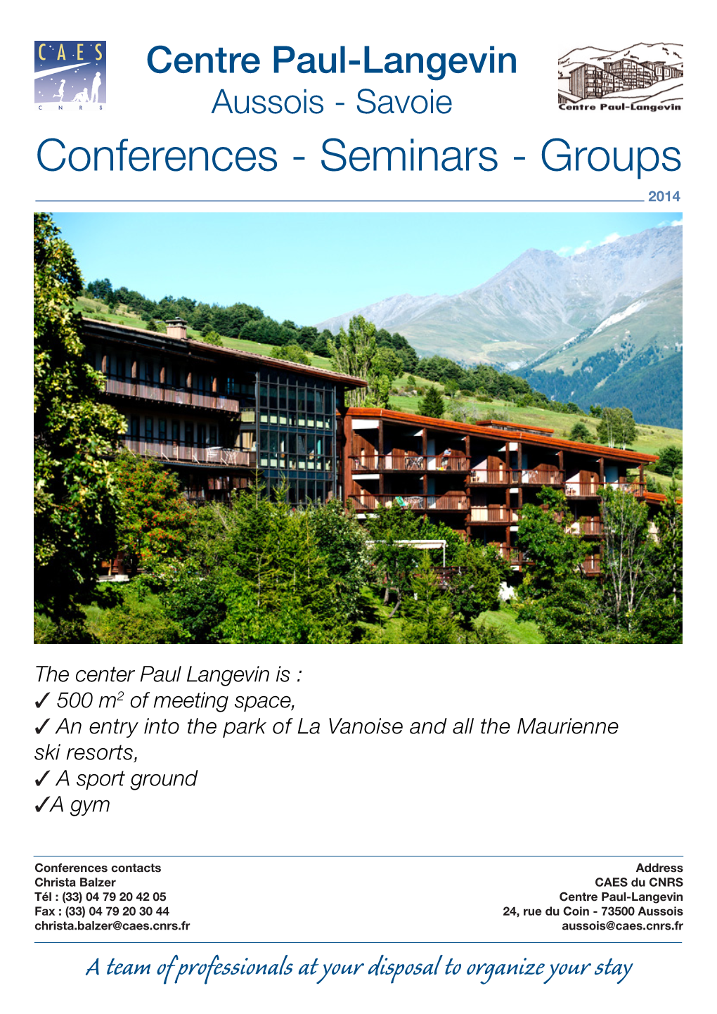 Conferences - Seminars - Groups 2014