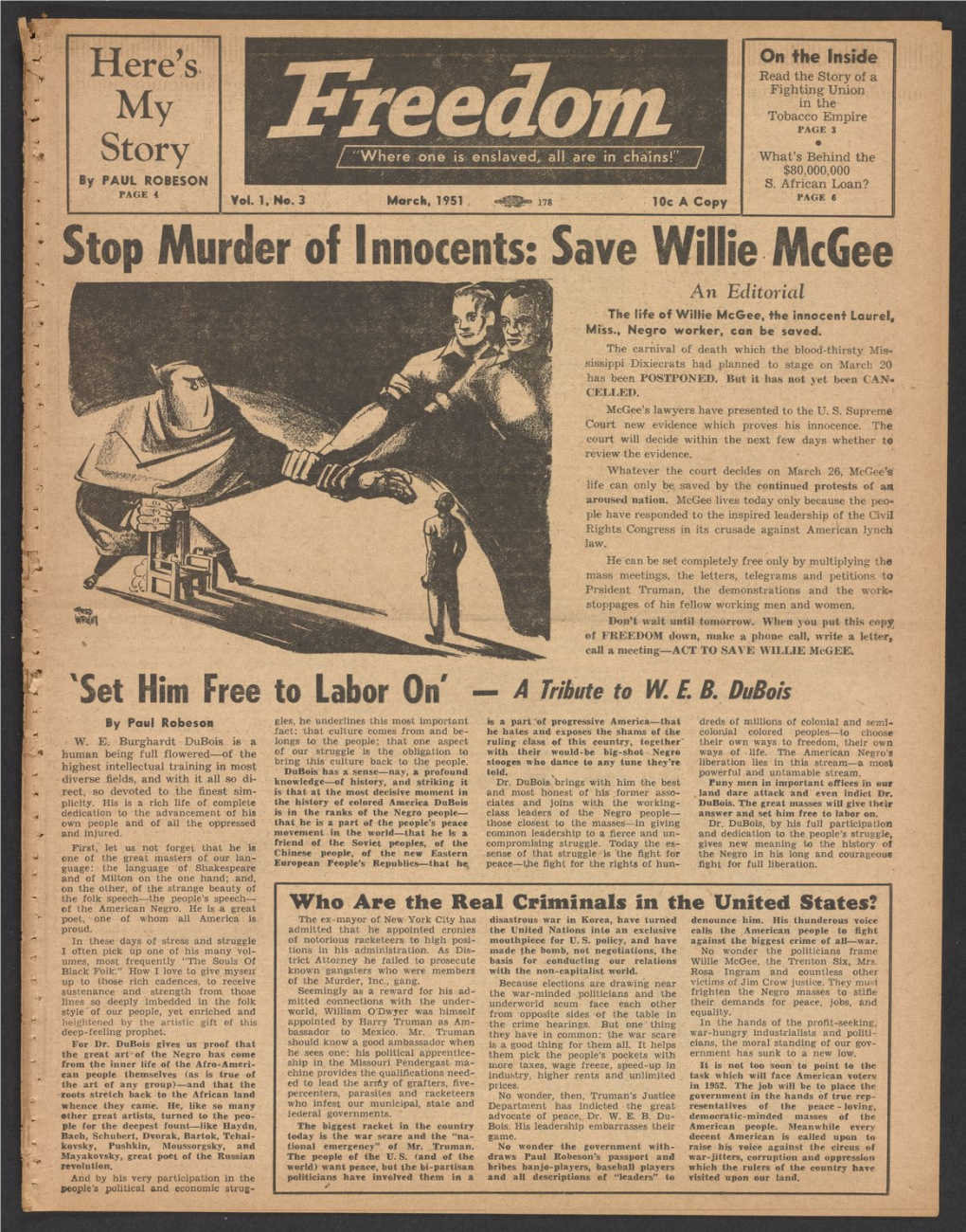 Top Murder of Innocents: Save Willie Mcgee an Editorial the Life of Willie Mcgee, the Innocent Laurel, Miss