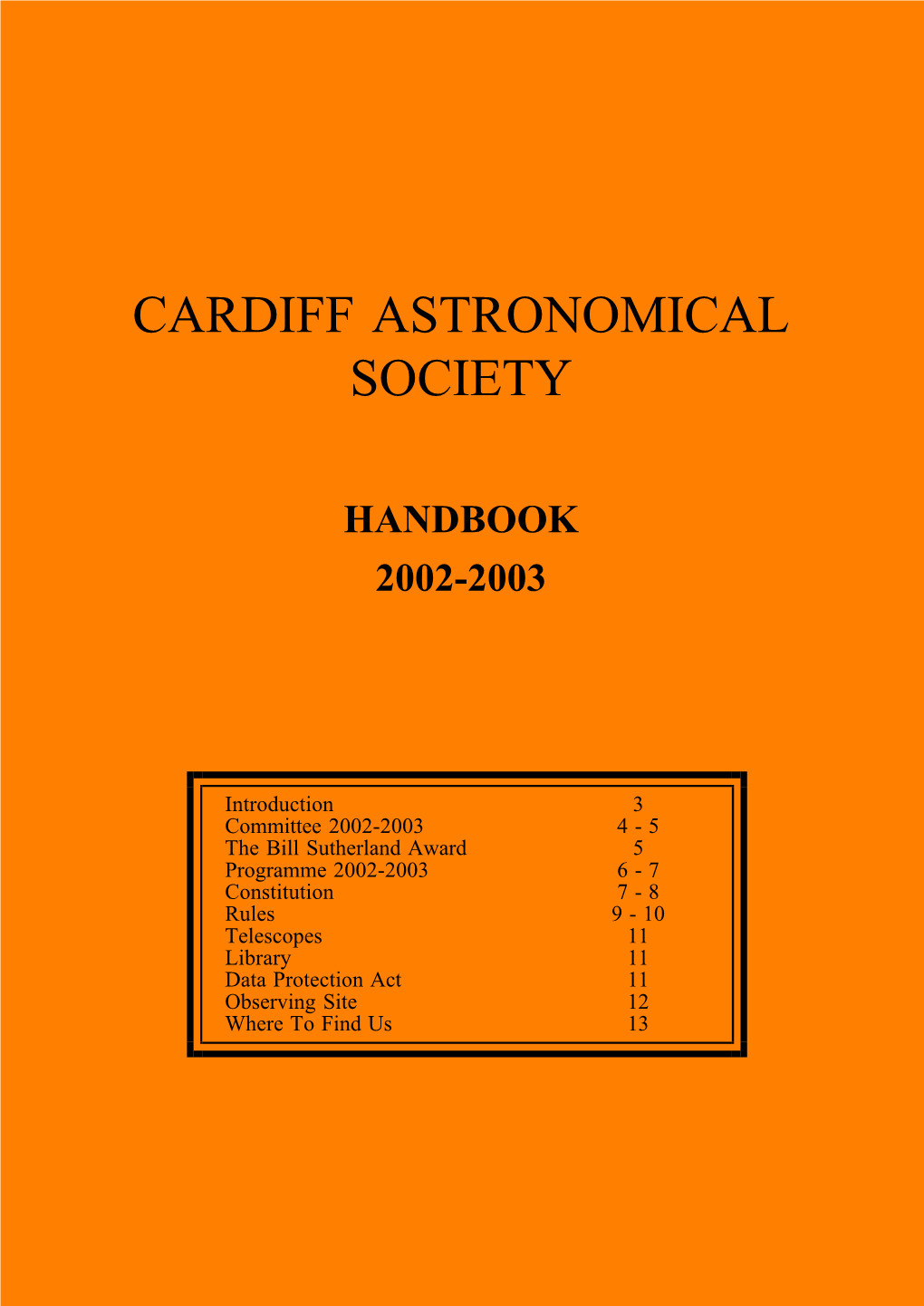 Cardiff Astronomical Society