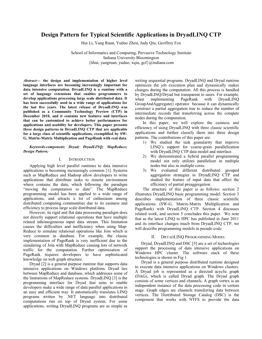 Design Patterns for Typical Scientific