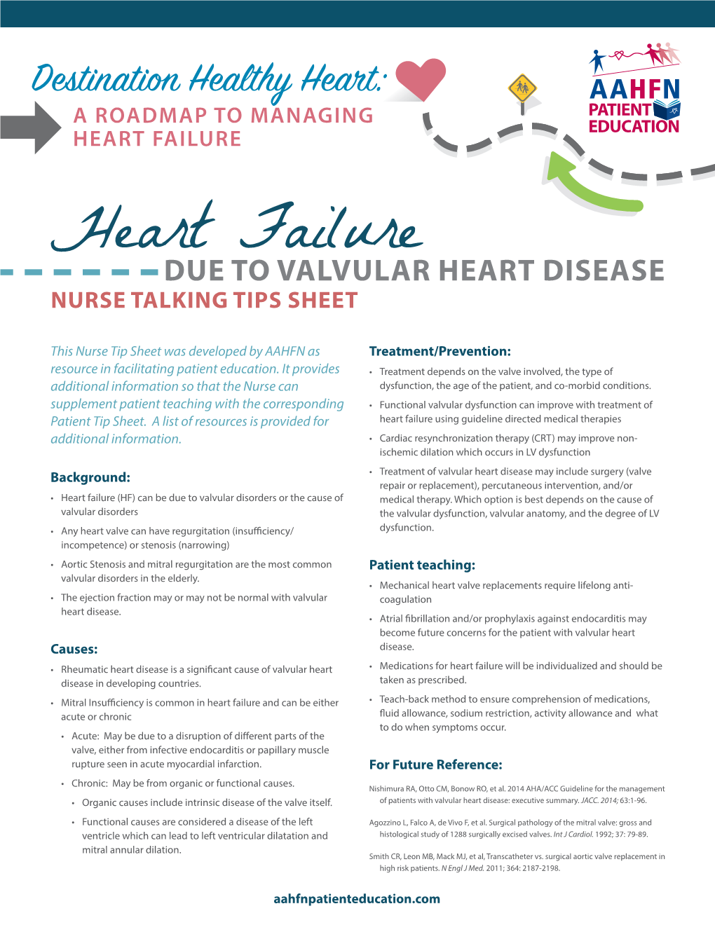 Valve Disease Nurse Talking Tip Sheet