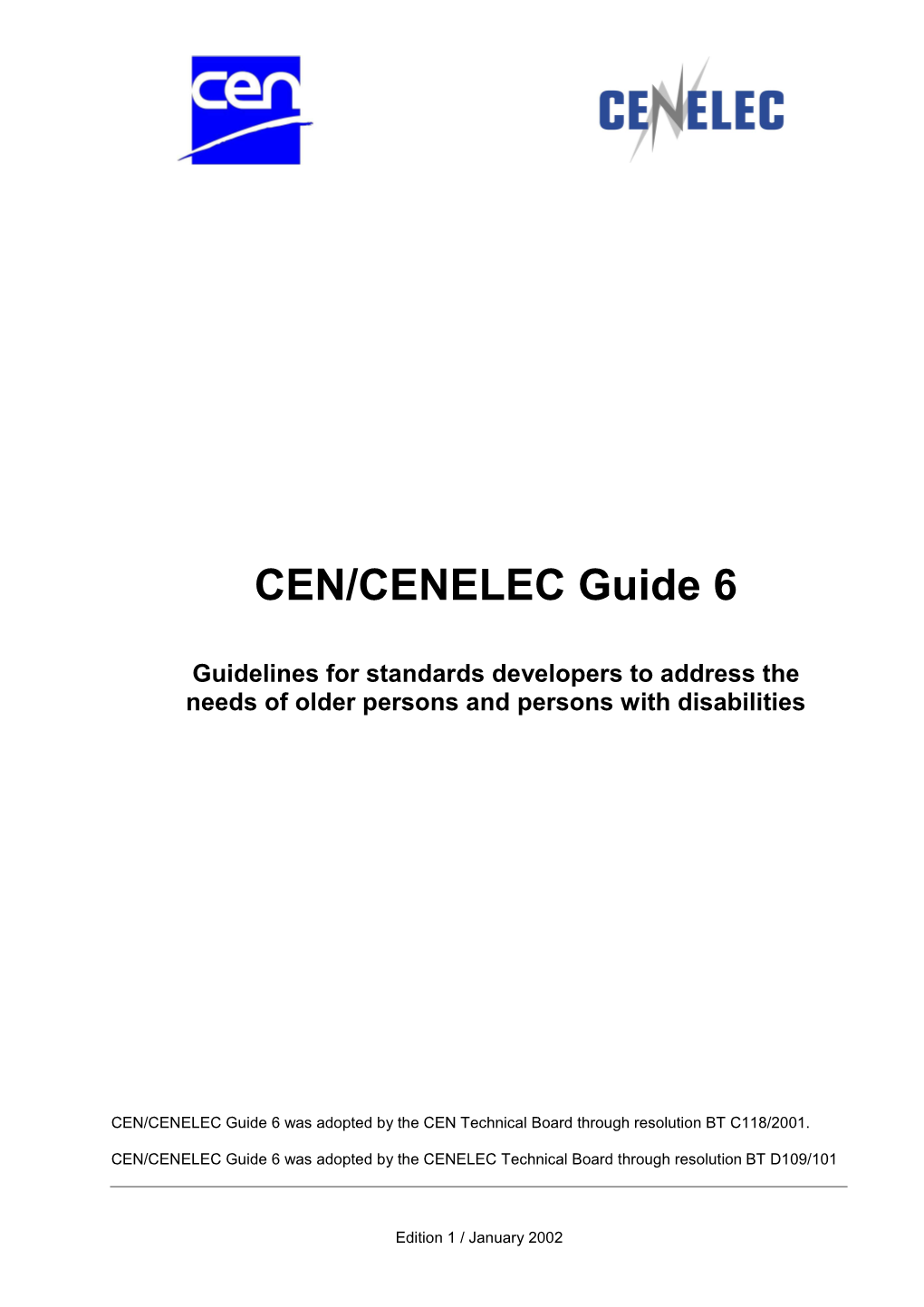 CEN/CENELEC Guide 6