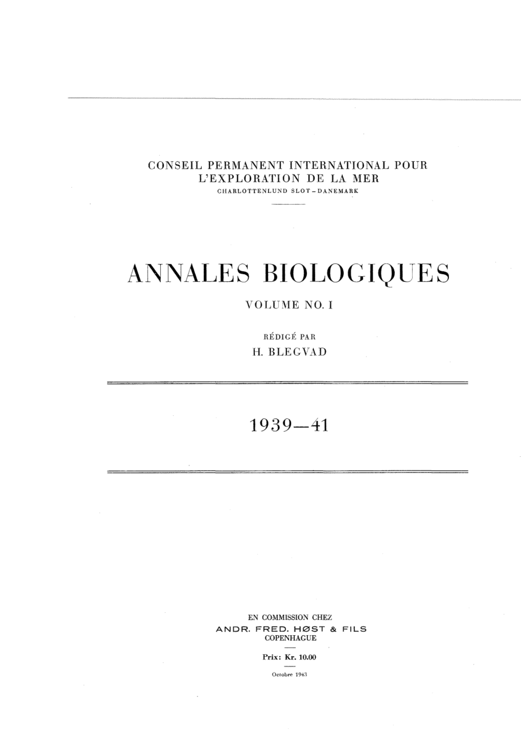 Annales Biologiques