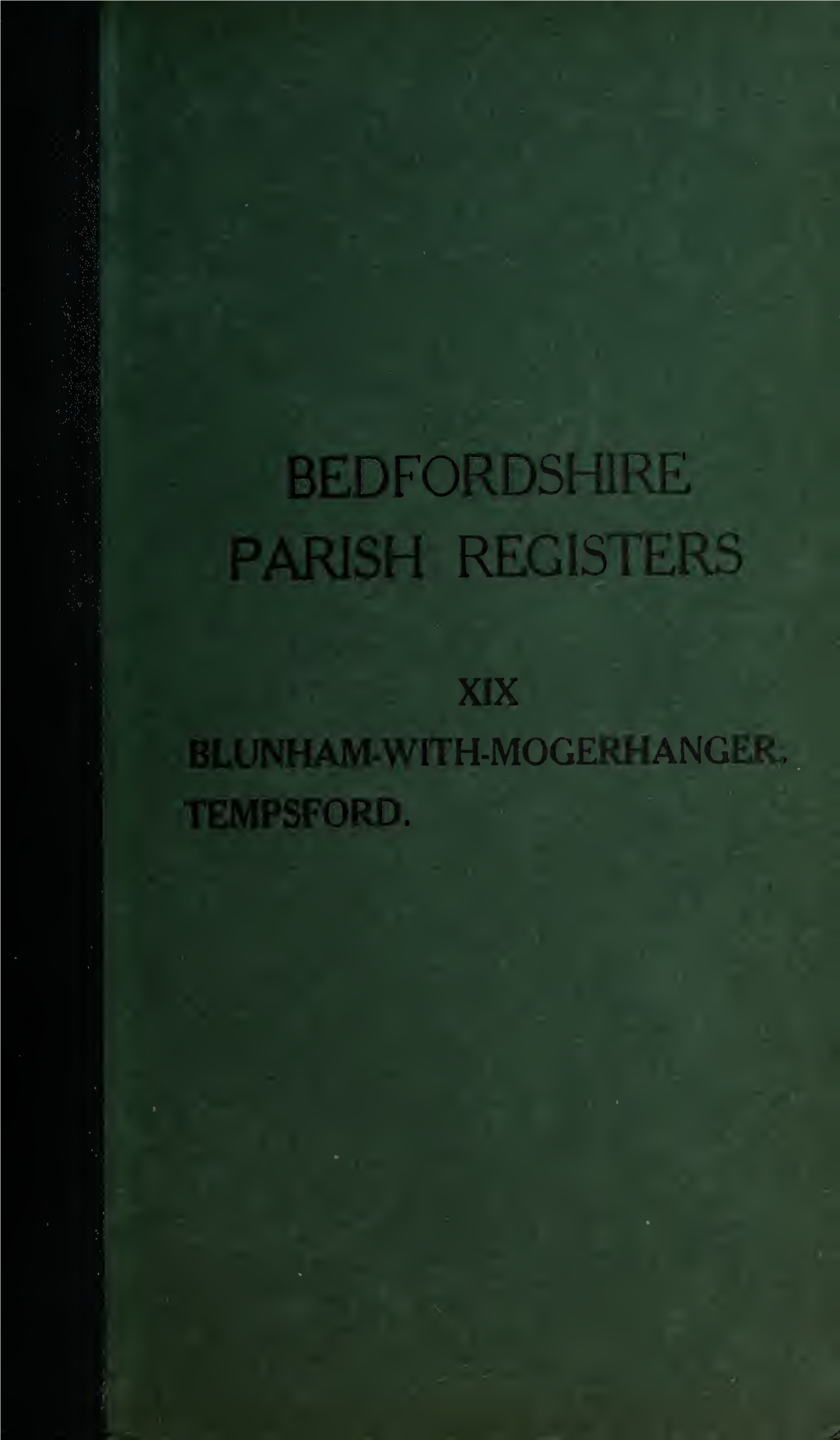 Bedfordshire Parish Registers