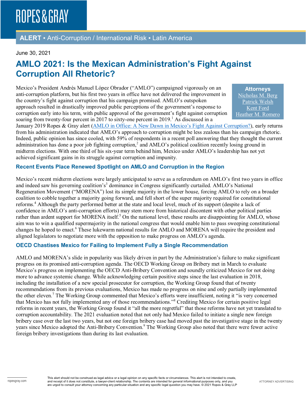 AMLO 2021: Is the Mexican Administration's Fight Against