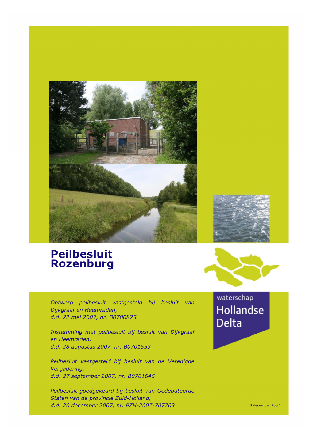 Peilbesluit Rozenburg