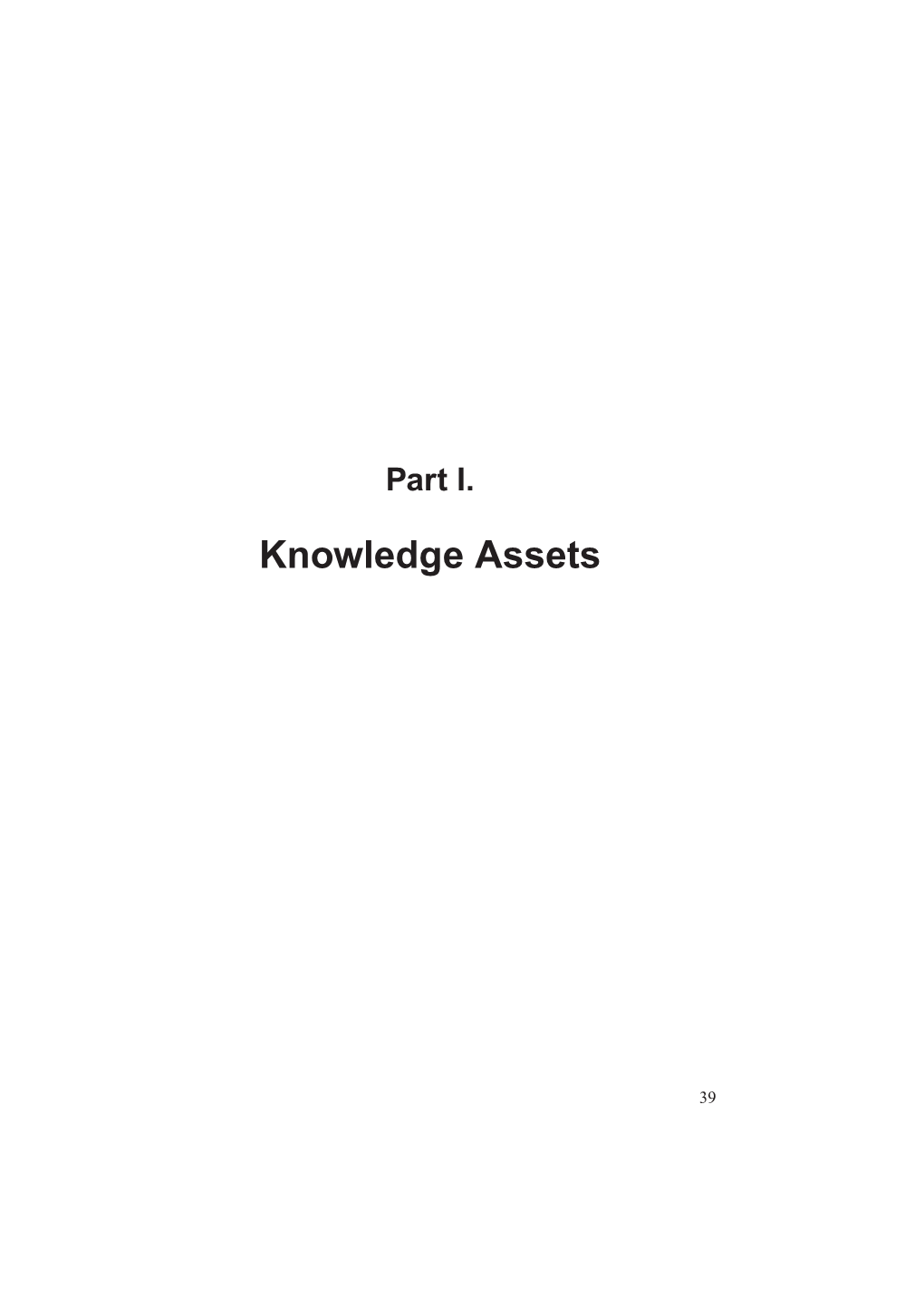 Knowledge Assets