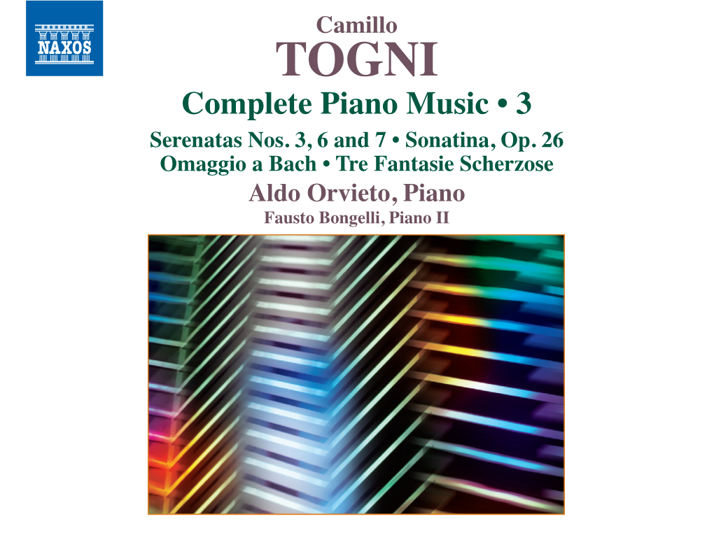 Camillo TOGNI Complete Piano Music • 3 Serenatas Nos