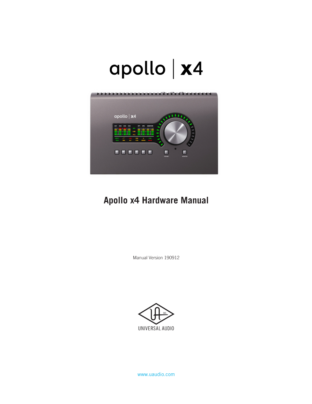 Apollo X4 Hardware Manual