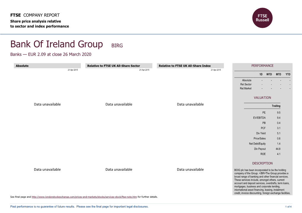 FTSE Factsheet