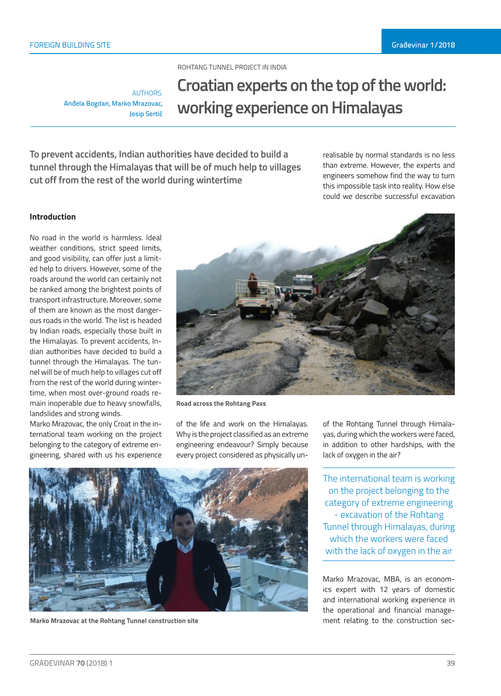 Working Experience on Himalayas