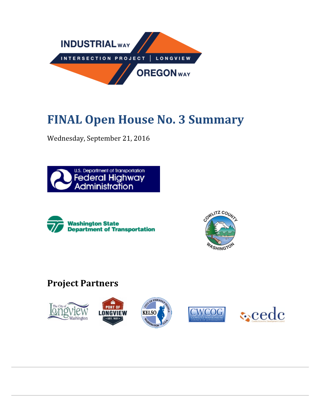 FINAL Open House No. 3 Summary