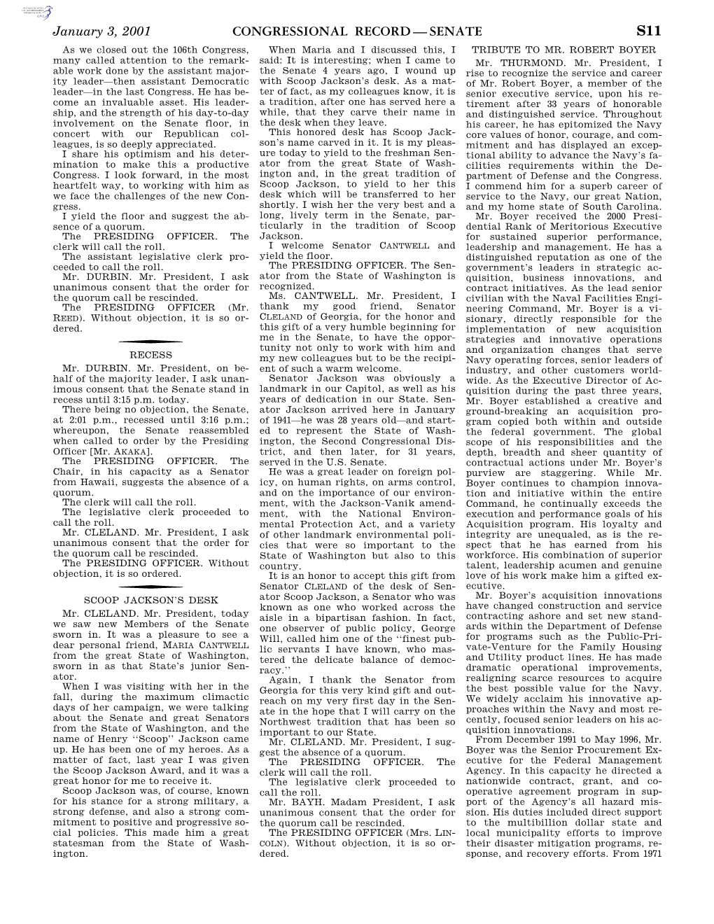 Congressional Record—Senate