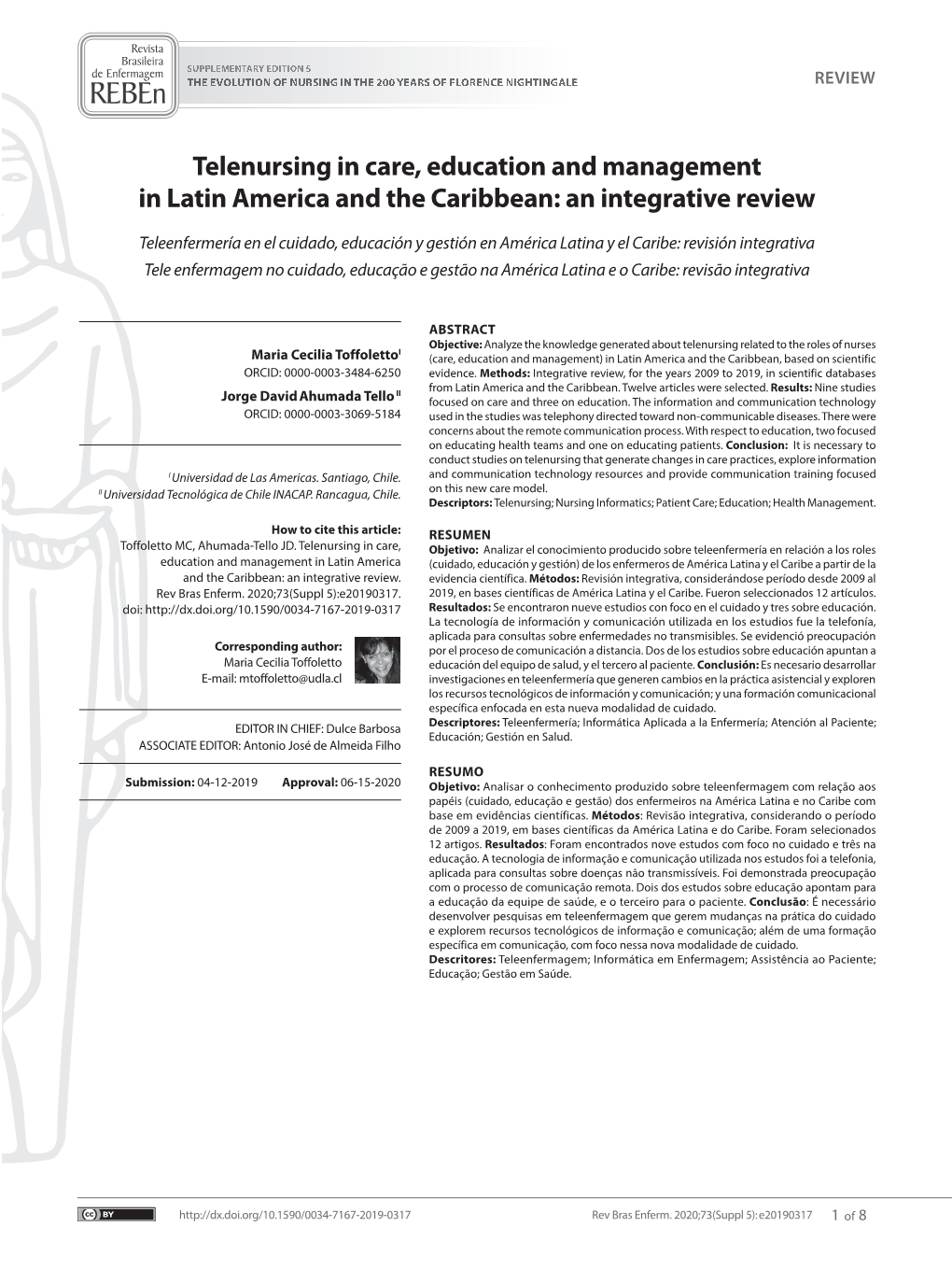 Telenursing in Care, Education and Management in Latin America and the Caribbean: an Integrative Review