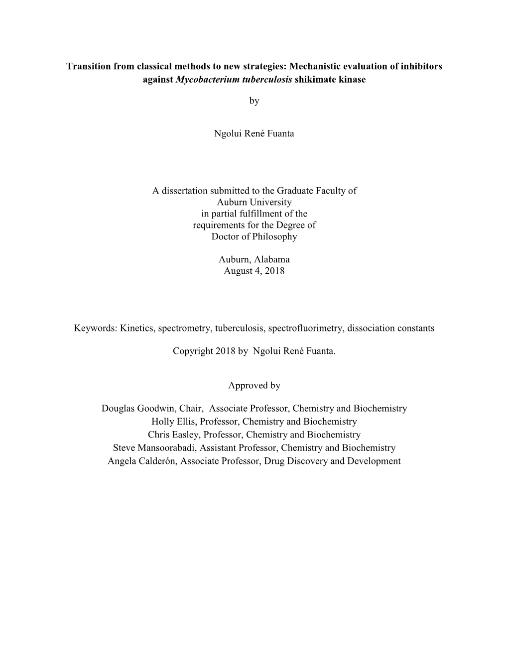 Mechanistic Evaluation of Inhibitors Against Mycobacterium Tuberculosis Shikimate Kinase