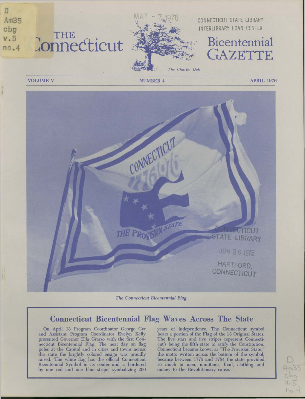 Connecticut Bicentennial GAZETTE U.S