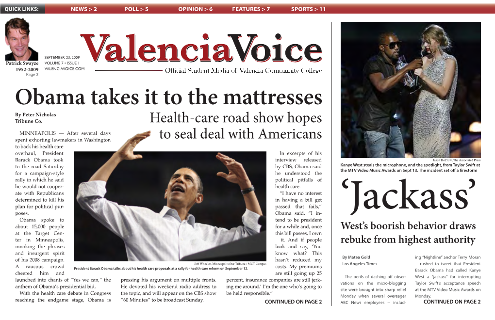 Obama Takes It to the Mattresses by Peter Nicholas Tribune Co