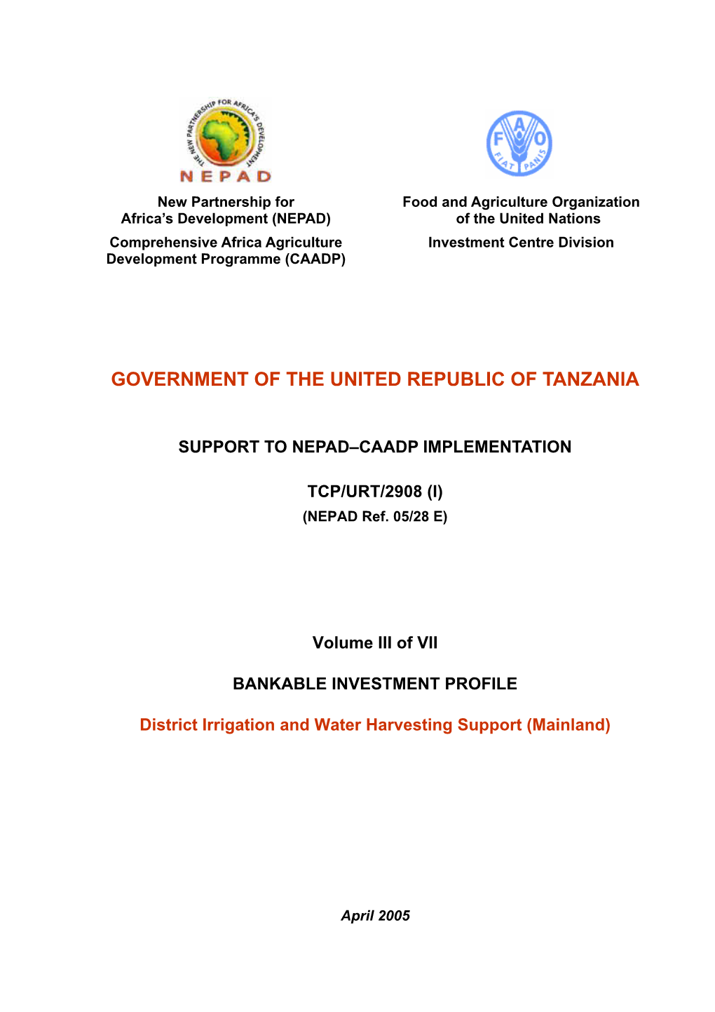 Government of the United Republic of Tanzania