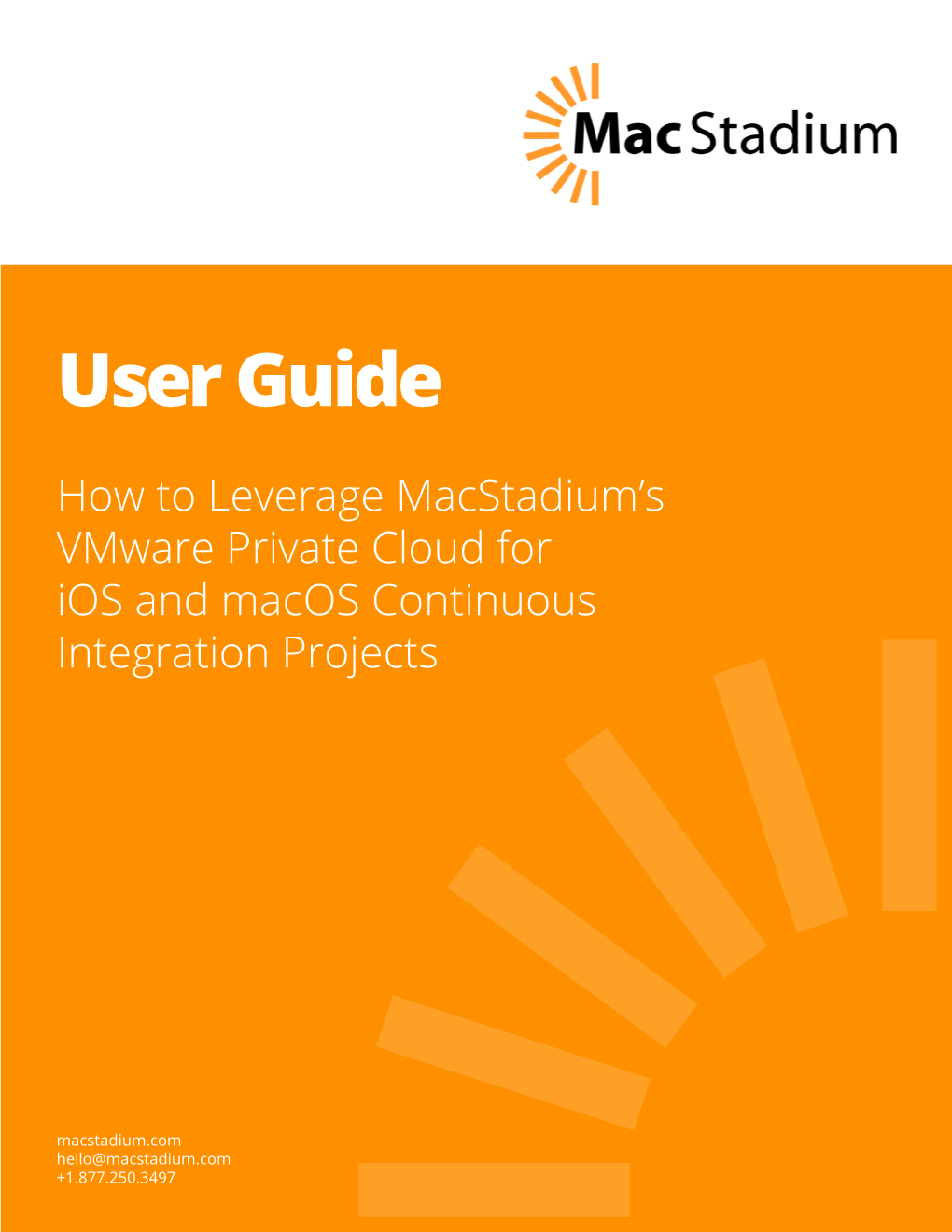 How to Leverage Macstadium's Vmware Private Cloud for Ios and Macos Continuous Integration Projects