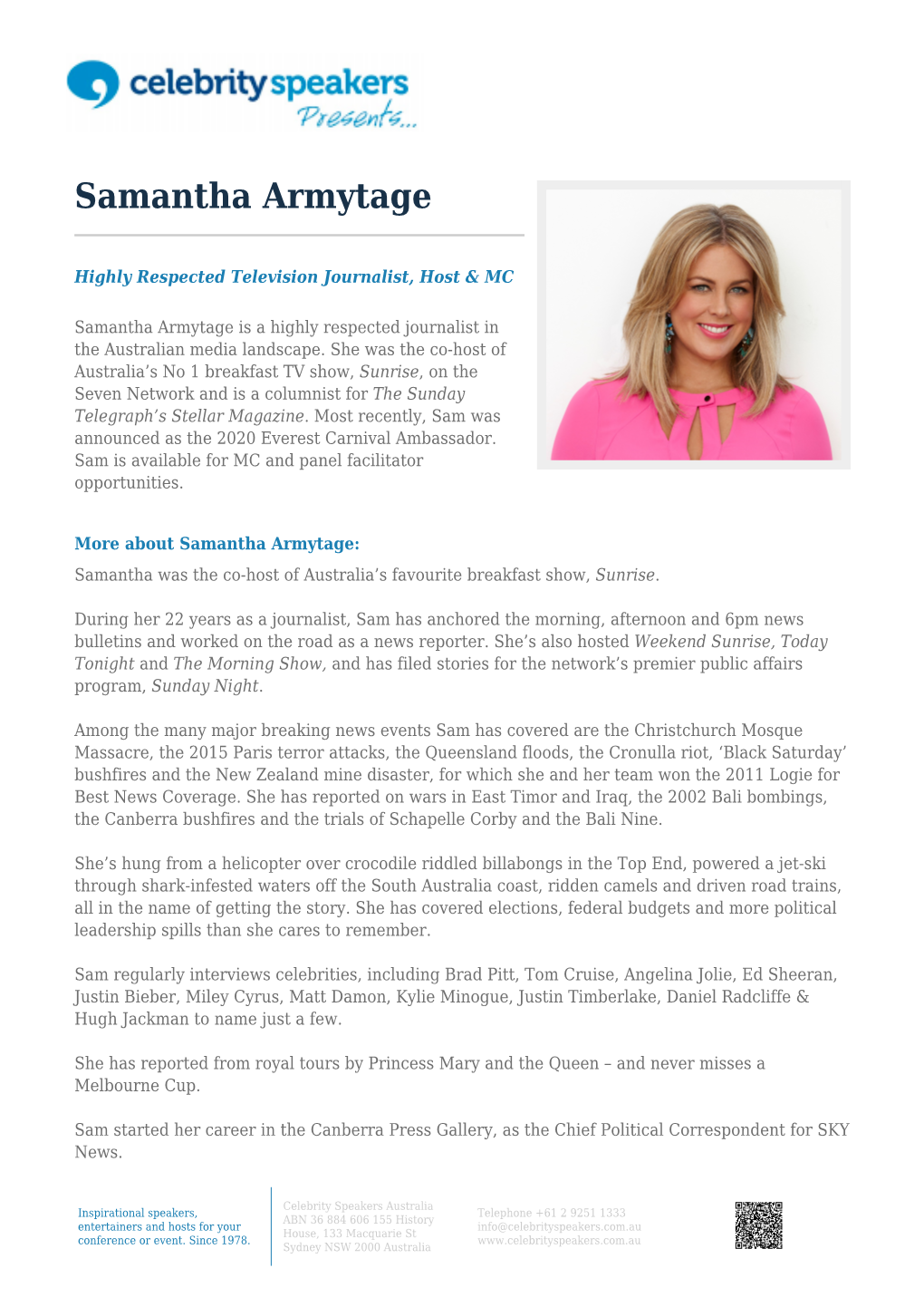 Samantha Armytage