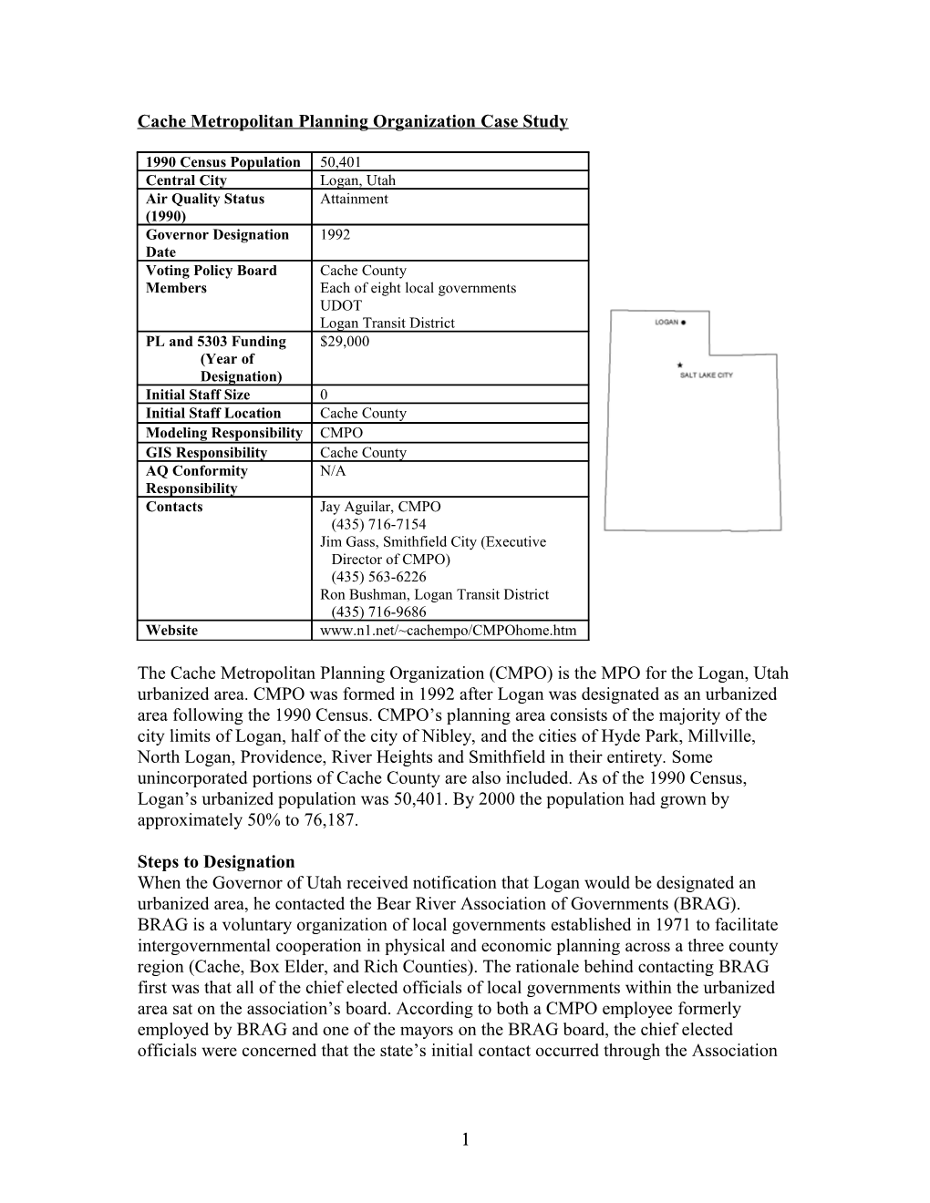 Brunswick Area Transportation Study Case Study