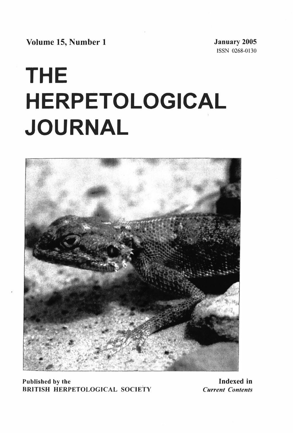 The Herpetological Journal