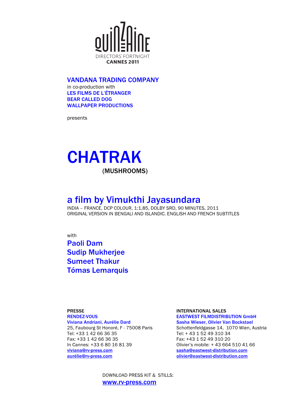 Chatrak Dossier De Presse ENG 030511