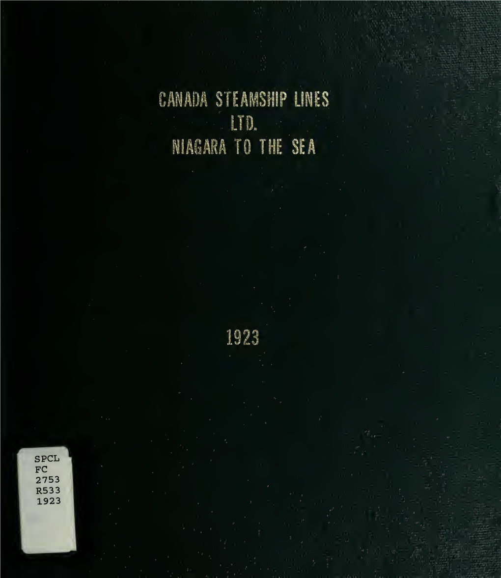 Canada Steamship Lines Ltd. Niagara to The