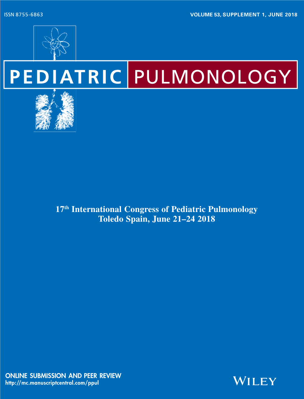 17Th International Congress of Pediatric Pulmonology