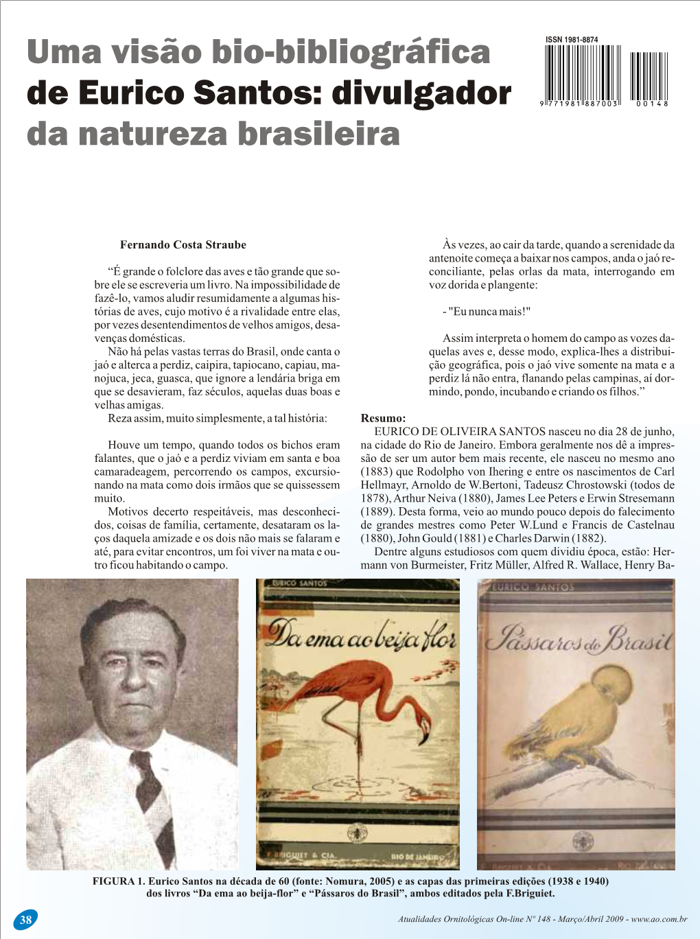 Uma Visão Bio-Bibliográfica Da Natureza Brasileira