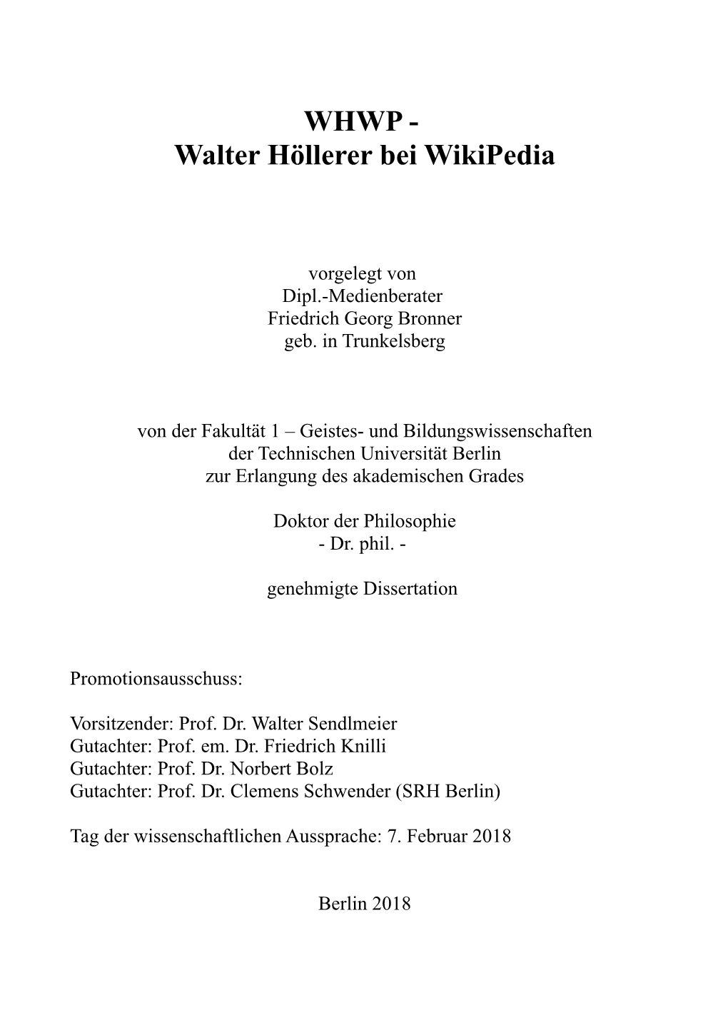 WHWP - Walter Höllerer Bei Wikipedia