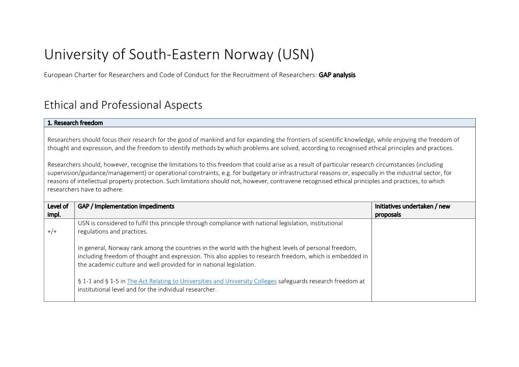 University of South-Eastern Norway (USN)