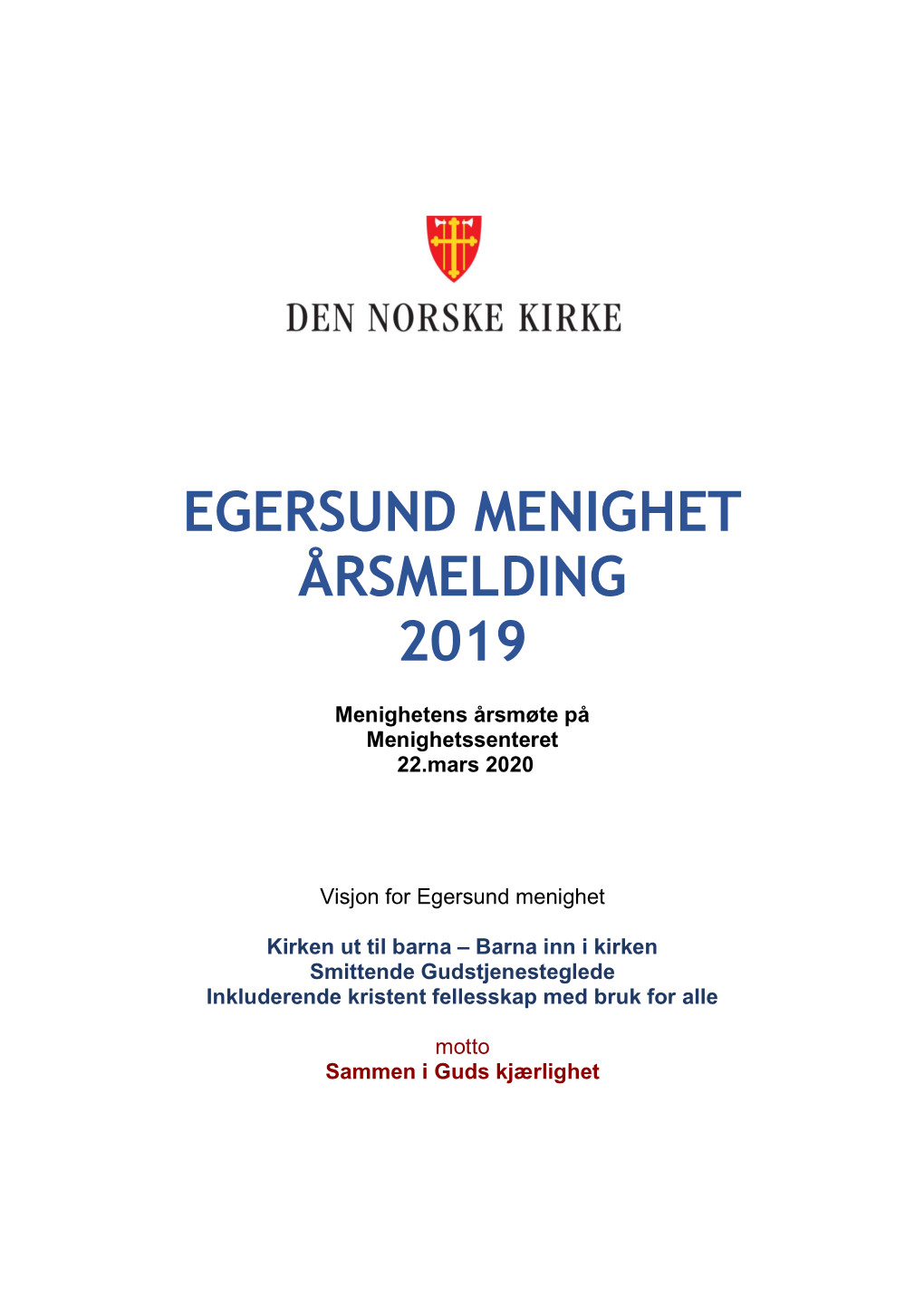 Egersund Menighet Årsmelding 2019