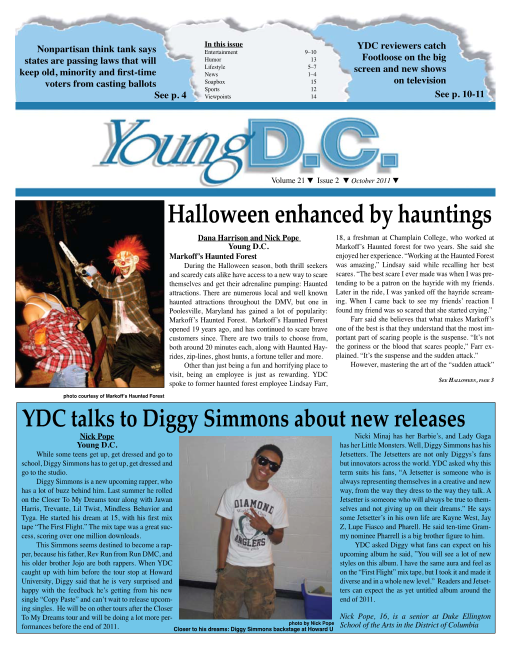 YDC Talks to Diggy Simmons About New Releases Halloween Enhanced by Hauntings