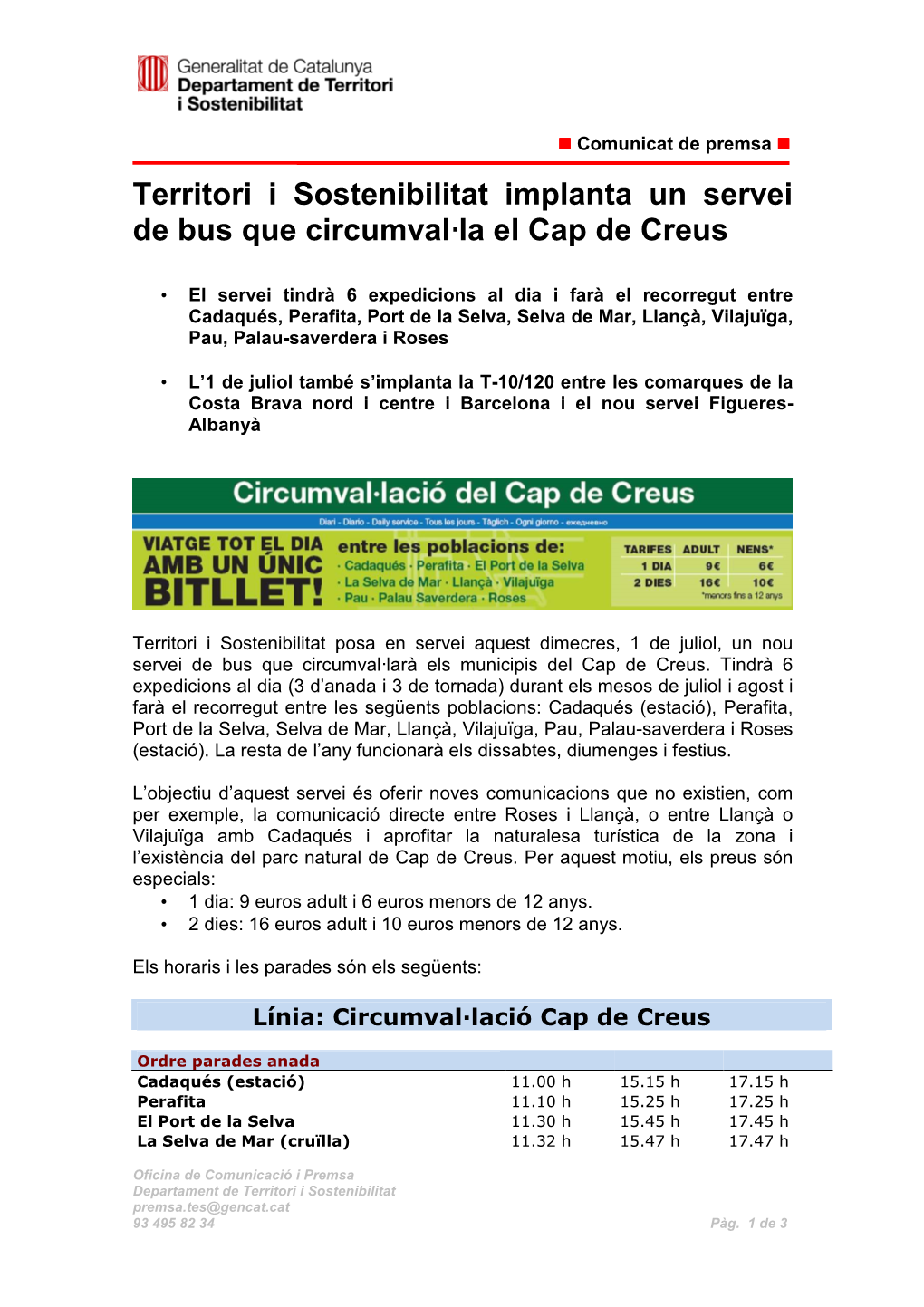 20150628 Np Nou Bus Circumval·Lació Cap De Creus