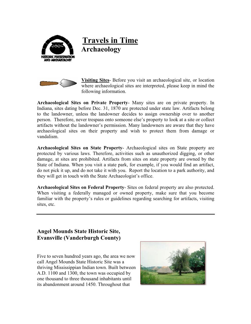 Travels in Time Archaeology