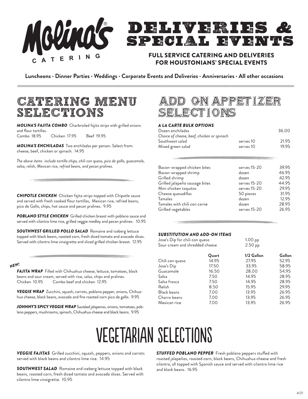 Vegetarian Selections