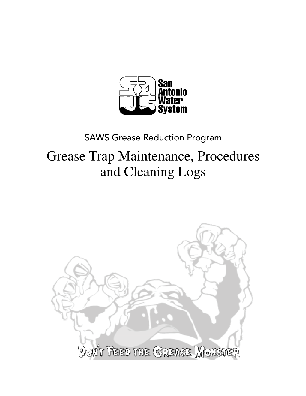 Grease Trap Maintenance, Procedures and Cleaning Logs